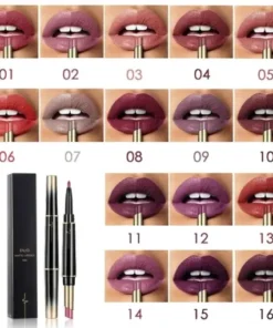 16 Color Long Lasting Lipstick + Lip Liner Combo